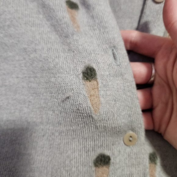 JS‎ Korean brand wool knit cardigan sweater with carrots - Picture 10 of 10